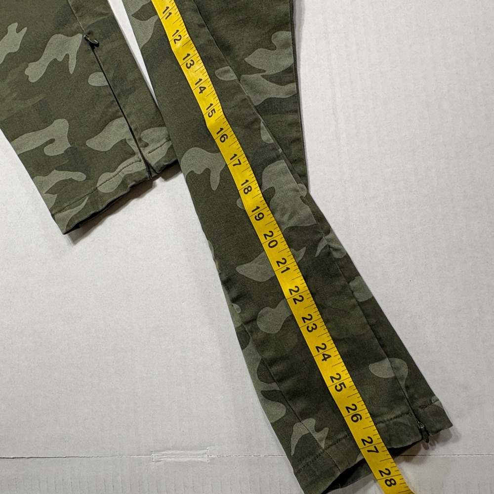 GAP Khakis Women‎ 10 Green Camo Super Skinny Ankle Zip Camouflage Pants - Picture 6 of 11